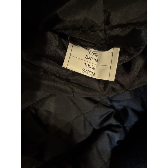 Pulp Fiction Jacket Mens XS Yellow Satin Bomber Quilted Lined Headgear Classics - Picture 5 of 7